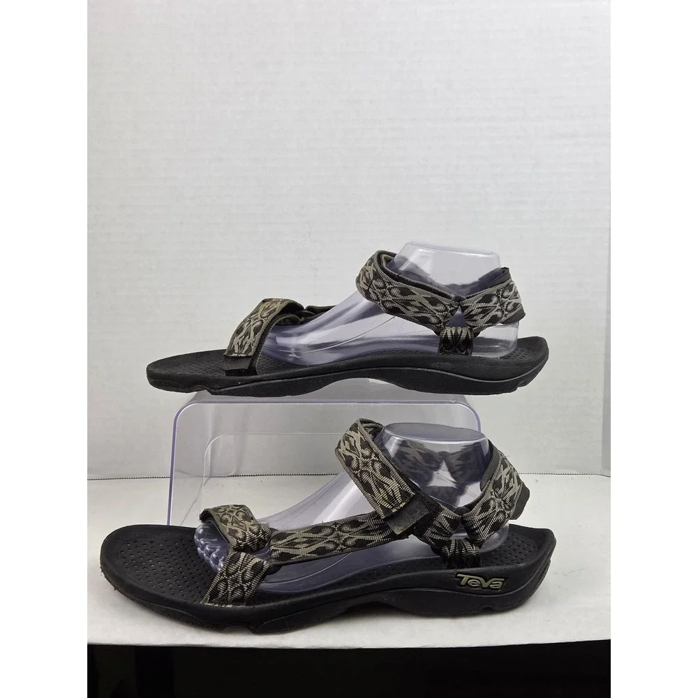 Teva Hurricane 3 Mens Sandals 12 Gray Geometric Walking Sport Casual Beach